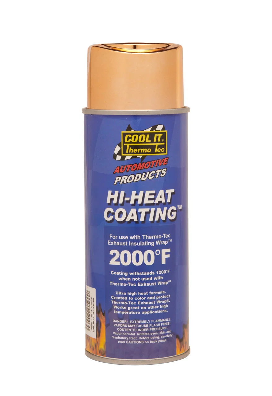 12003 – THERMO TEC Exhaust System Wrap Coating, For Use With Exhaust Insulating Wrap 11 Ounce Aerosol Can Copper